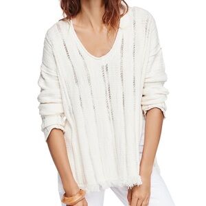 Free people cream sweater size XS